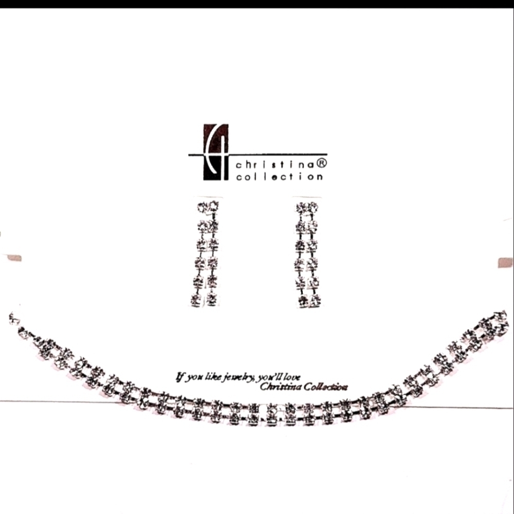 Christina Collection Necklace & Earring Set NWT